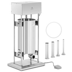Helloshop26 - Poussoir à saucisse 25 litres électrique avec 4 tubes de remplissage acier inoxydable 14_0009756 - 3000221823430_0