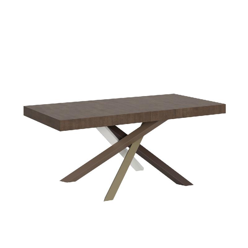 Itamoby Table Extensible 200/460X90 Cm Volantis Noyer Pieds Multicolores 4/C - marron VE200TAV4C460-NC_0