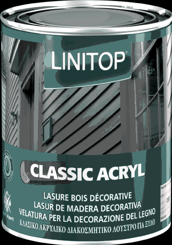 Linitop classic acryl - lasure de protection décorative transparente hes_0