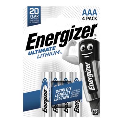 Piles Lithium Energizer Ultimate LR03 AAA, lot de 4_0