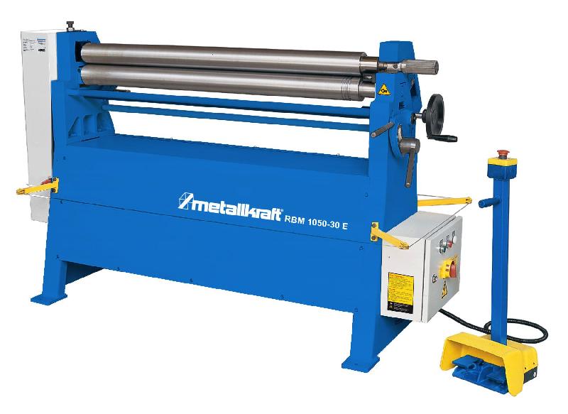 Rouleuse de tôle électrique à 3 rouleaux largeur du travail 1050 mm épaisseur jusque 3 mm en acier 1,1 kW 400V Metallkraft RBM1050-30E_0