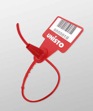 Scellé de sécurité Unisto Modular 6802 - longueur fixe 250 mm - personnalisable avec numérotation et code-barres_0