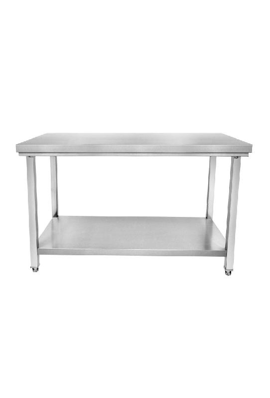 Table en inox avec sous tablette - P700 mm - H850 mm - L1600 mm - STTF167_0