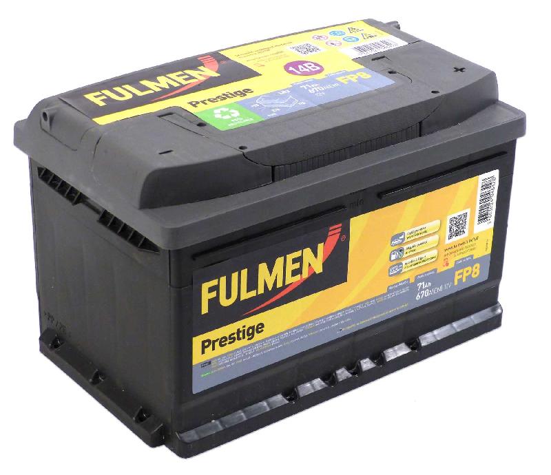 Batterie de démarrage FULMEN PRESTIGE FP8 - 670A 71Ah - Modèle L3B_0