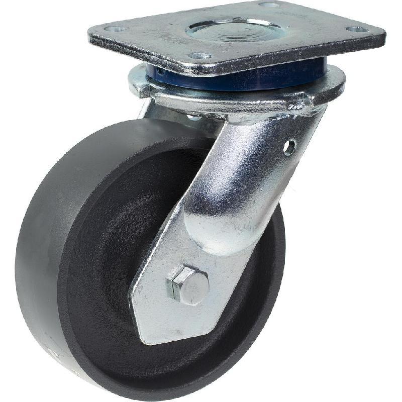 Roulette pivotante de 150 mm avec roue en fonte grise_0