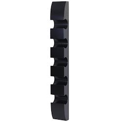 Décoshop26 - Casier à bouteilles support mural porte-bouteilles, pour 5 bouteilles 99x13x9cm noir 04_0002519 - noir 3000591232696_0