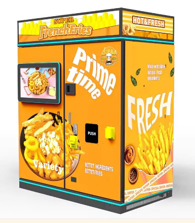 Distributeur automatique de frites en libre-service - écran tactile 32 pouces - acier inoxydable_0