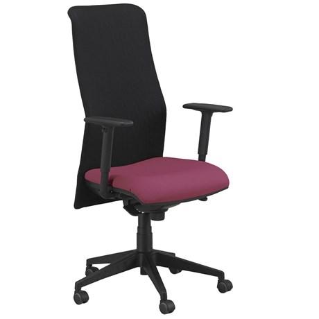 FAUTEUIL DE BUREAU ERGONOMIQUE TRENDY FRAMBOISE ET NOIR