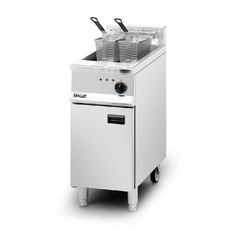 Friteuse électrique sur coffre - 2 paniers - 19l - 400x800x1020mm - OE8114_0