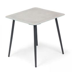 Oviala Business Grande table basse de jardin en acier gris - gris acier 105740_0
