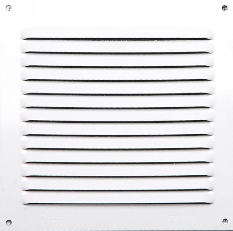 Grille d'aération en aluminium laqué - 15 x 15 cm - Intérieur/Extérieur - Passage d'air 60 cm²_0