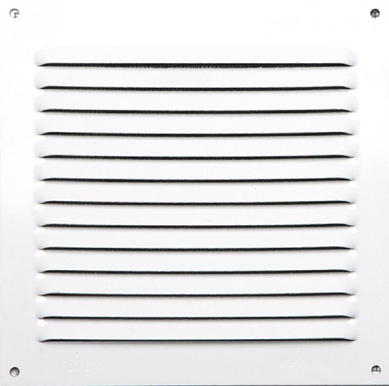 Grille d'aération aluminium laqué, l.15 x l.15 cm_0