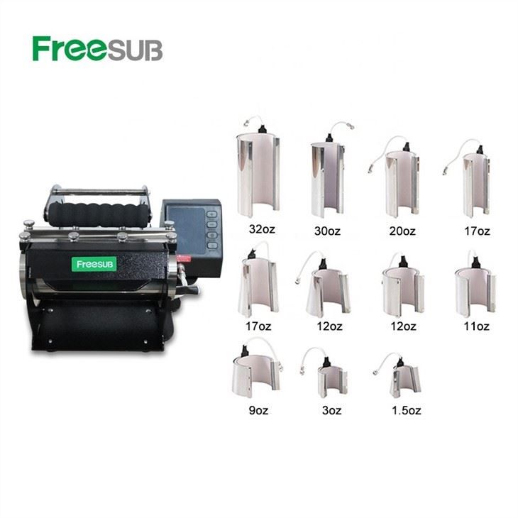 Machine multifonctionnelle de sublimation de presse de tasse de gobelet - freesub - poids : 7,5 kg - pd220 11 in 1_0