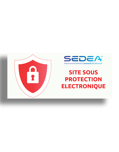 Pack de 10 autocollants alarme RISCO - usage extérieur résistant aux UV - Réf. 550965_0