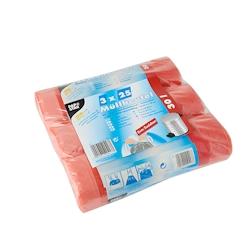 Papstar acs poubelle lien de fermeture, HDPE 30 l 70 cm x 55 cm rouge - rouge 12417_0