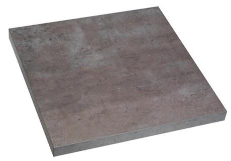 PLATEAU DE TABLE CHANT ABS CARRÉ BÉTON 60 X 60 CM