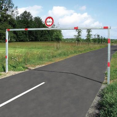 Portique pivotant en acier - hauteur 2200 mm - largeur 5000 mm - traverse pivotante - DMC202321_0