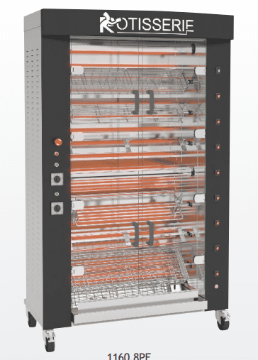 Rôtissoire électrique 8 broches 32/40 poulets ROTISOL 1160.8PE_0