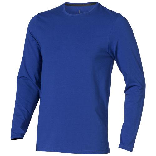 T-shirt bio manches longues pour homme - Ponoka 38018440 - Col ras du cou en coton stretch 200 g/m²_0