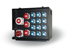 114-06-917 - Coffret de distribution empilable Indu Electric - Entrée CEE 63A 400V 5P, sorties multiples avec options_0