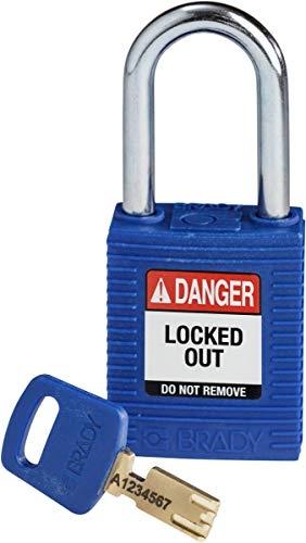 CADENAS SAFEKEY NYLON, 38MM X 84MM X 19MM, BLEU BRADY NYL-BLU-38ST-KD_0