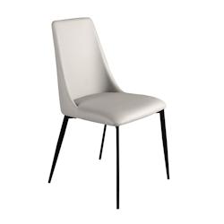 AC ANGEL CERDA Angel Cerdá Chaise en siimilicuir gris clair 4184C 46 x 58 x 88 - gris fourrure 8435631041191_0