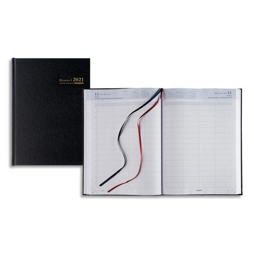 AGENDA DE BUREAU JOURNALIER BREPOLD BREMAX 1 - 4 PERSONNES - A4 - 1 JOUR  PAR PAGE - NOIR Comparer les prix de AGENDA DE BUREAU JOURNALIER BREPOLD  BREMAX 1 - 4 PERSONNES - A4 - 1 JOUR PAR PAGE - NOIR sur Hellopro.fr