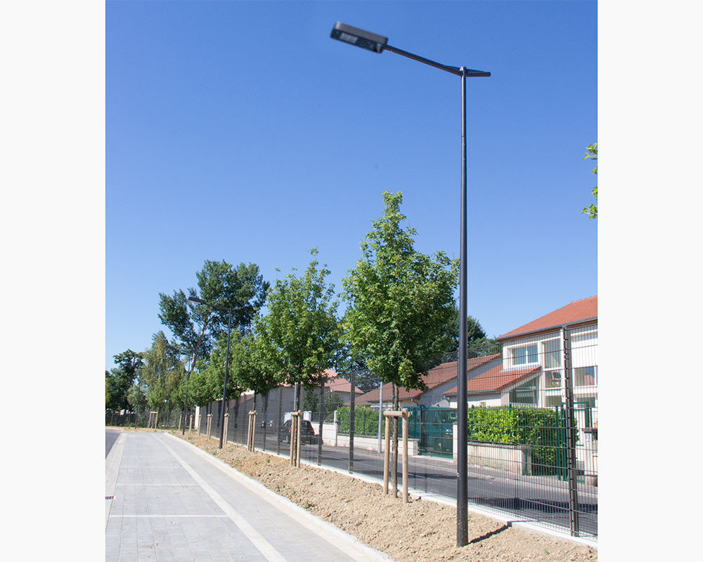 Mât d'éclairage public cylindro-conique alizea 13 / en acier galvanisé_1