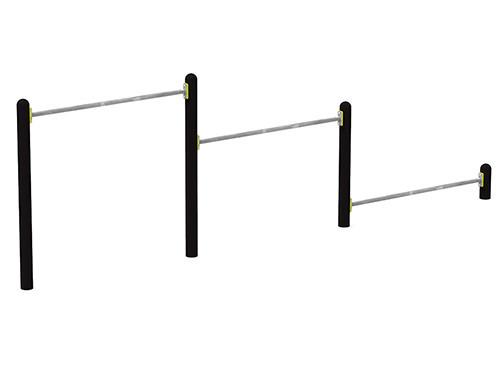 Barres de flexion 3 niveaux - développement et tonification musculaire - Norme EN-1176 et 16630_0