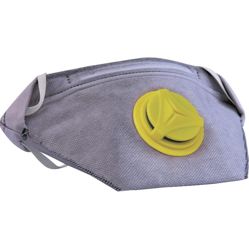 Boîte de 10 demi-masques pliables FFP2 avec valve - M1200VPWC - Protection contre vapeurs organiques et odeurs nuisibles_0