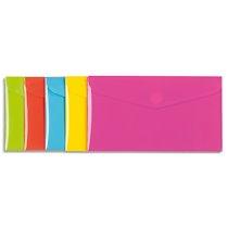 CHEMISE ENVELOPPE À SCRATCH VIQUEL HAPPY FLUO  22 X 12,5 CM - LOT DE 25