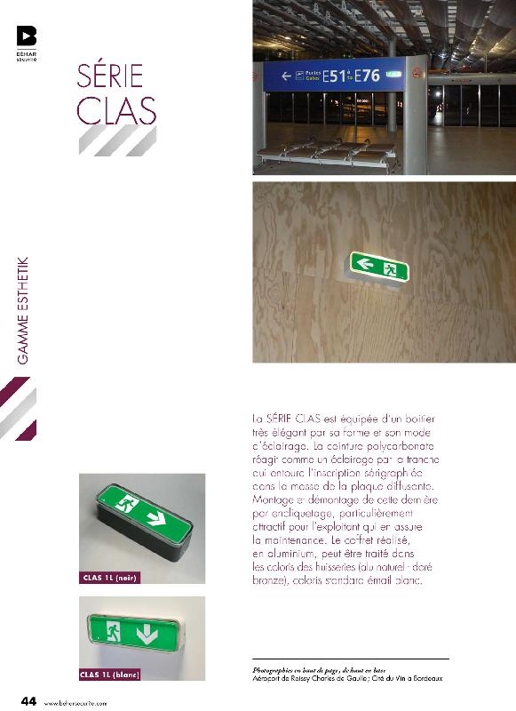 Clas-luminaire - Panneau directionnel gamme Esthetik - élégant et pratique, idéal pour aéroports_0