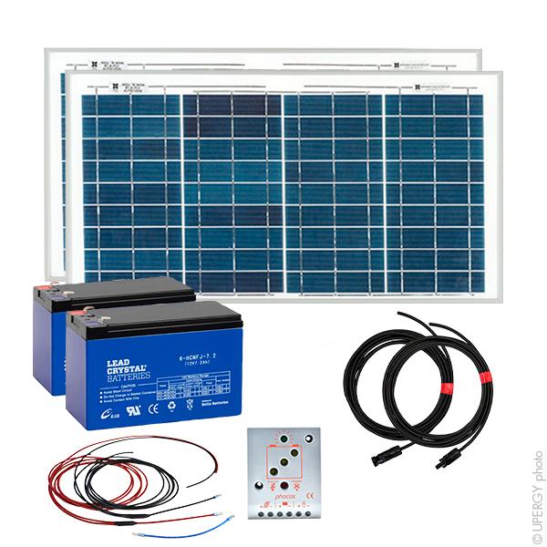 KIT SOLAIRE AUTONOME XS 24V 30WC (50WH/JOUR EN MOYENNE)_0