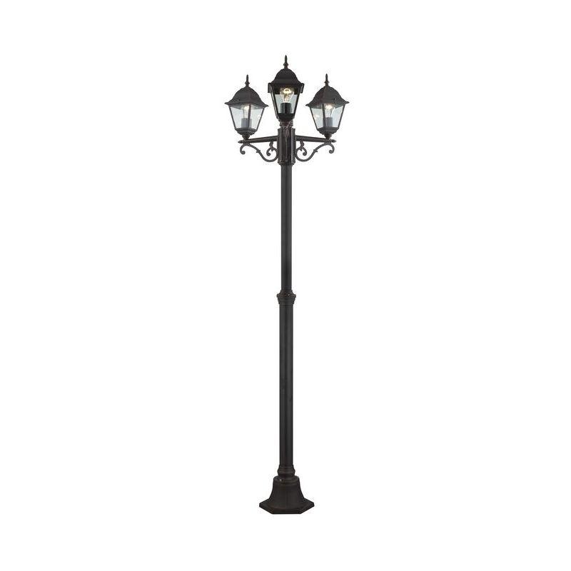 LAMPADAIRE EXTÉRIEUR NEWPORT ROUILLE 3X60W - BRILLIANT