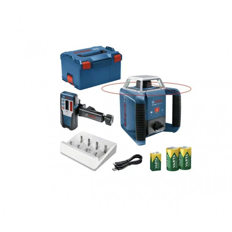 Laser rotatif GRL 400 H + Cellule de réception LR 1 + Batteries NiMH - BOSCH | 0601061806_0