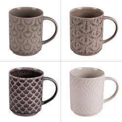 Mug Eyran 50 cl x4 -  Multicolore Rond Grès Table Passion 13.5x9 cm - multicolore Grès 3106232642753_0
