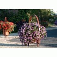 Panier de ville à fleurir arcade - Jardinière avec contenance de 30L substrat et 10L d'eau - Nuancier RAL au choix_0