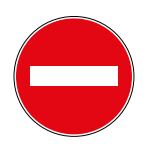 Panneau de signalisation routière BK1 - Sens interdit à tout véhicule_0