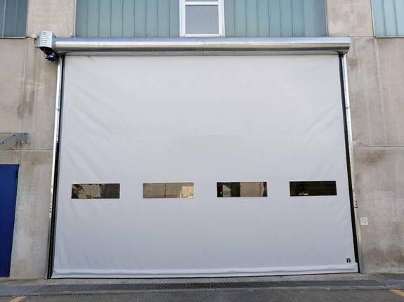 Porte rapide renforcée à enroulement - Scientelec - pour tous les secteurs industriels et commerciaux_0