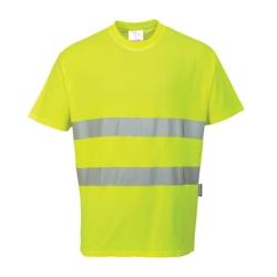 Portwest - Tee-shirt manches courtes en coton avec bandes réfléchissantes COMFORT HV Jaune Taille 2XL - XXL 5036108216765_0