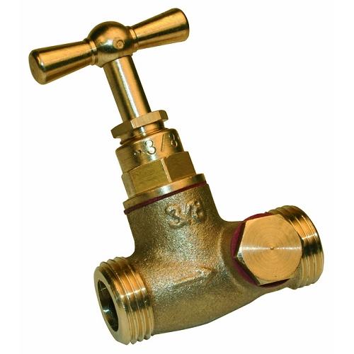 Robinet d'arrêt à clapet - mâle/mâle 12 x 17 mm - filetage entrée/sortie 12 x 17 mm - compact et léger_0