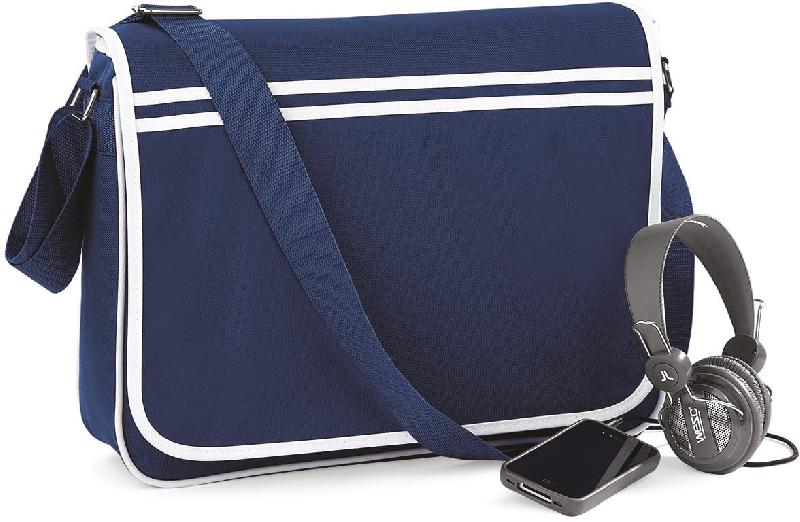 Sac messenger rétro - Polyester 600D - Bandoulière ajustable - Réf: BG71_0