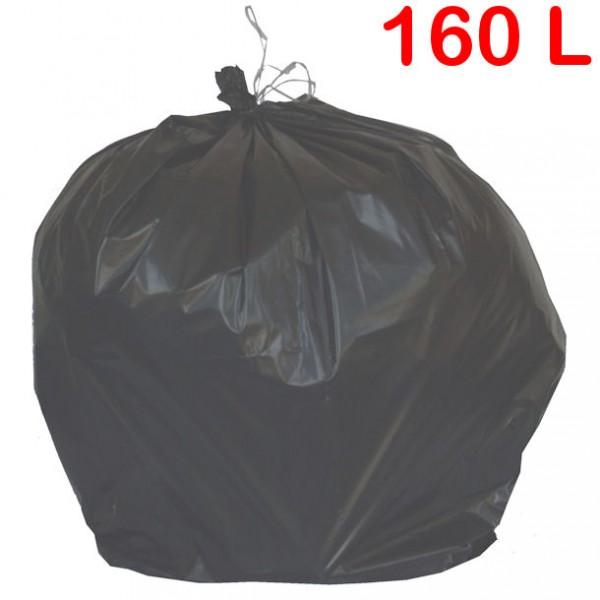 Sac poubelle à déchets standards - Volume 160 litres - Très résistant et en matière vierge extrudée_0