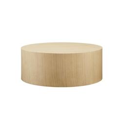 SalesFever Table basse  Ø 80 cm | rond | MDF avec placage en chêne | L 80 x P 80 x H 30 cm | Nature - beige Bois manufacturé 367575_0