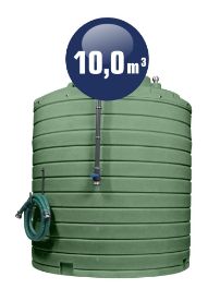 Swimer Agro Tank - Cuve engrais liquide double paroi - 10 000 L - Réservoir en polyéthylène_0