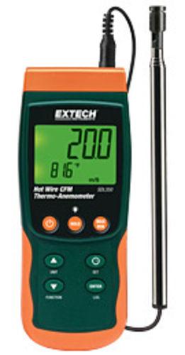 THERMO-ANÉMOMÈTRE À FIL CHAUD, 0.4 À 25M/S, SONDE TÉLESCOPIQUE DÉPORTÉE, ENREGISTREME_0