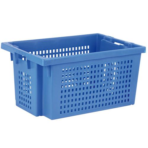 Bac plastique Gerbable Emboîtable à 70% Ajouré 600 x 400 x 300 mm Bleu - Réf : BAC114BM6430001_0
