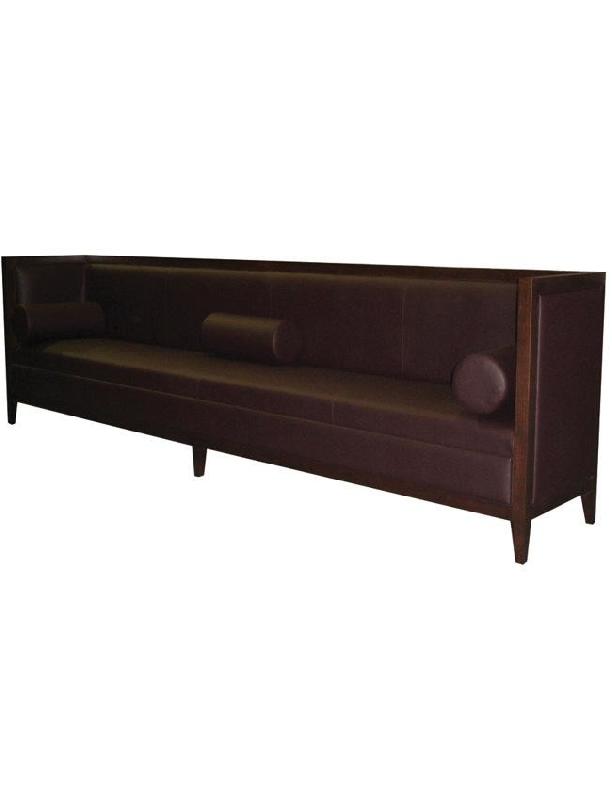 Banquette Celinda - assise façon coussin avec traversins - fabrication sur mesure - large choix de tissus_0