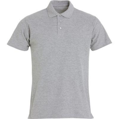 CLIQUE Polo basic Homme Gris Chiné 5XL_0
