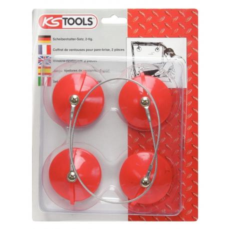 Coffret de ventouses pare-brise, 2 pièces - KS Tools | 140.1060_0